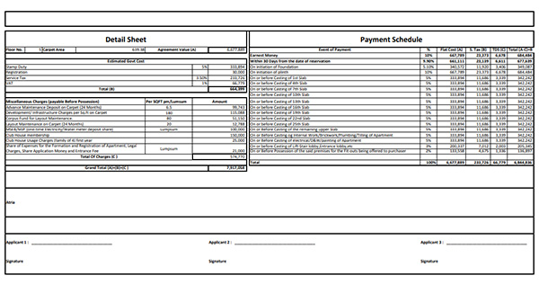 Birla Thane Costing Plan